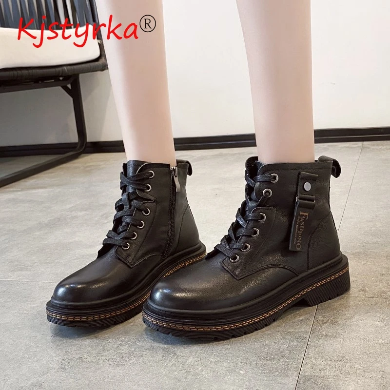 

Women Shoes Patent Leather Ankle Boots for Women Fashion Black High Top Shoes Woman Spring Autumn Martin Boots Winter Sock Boots