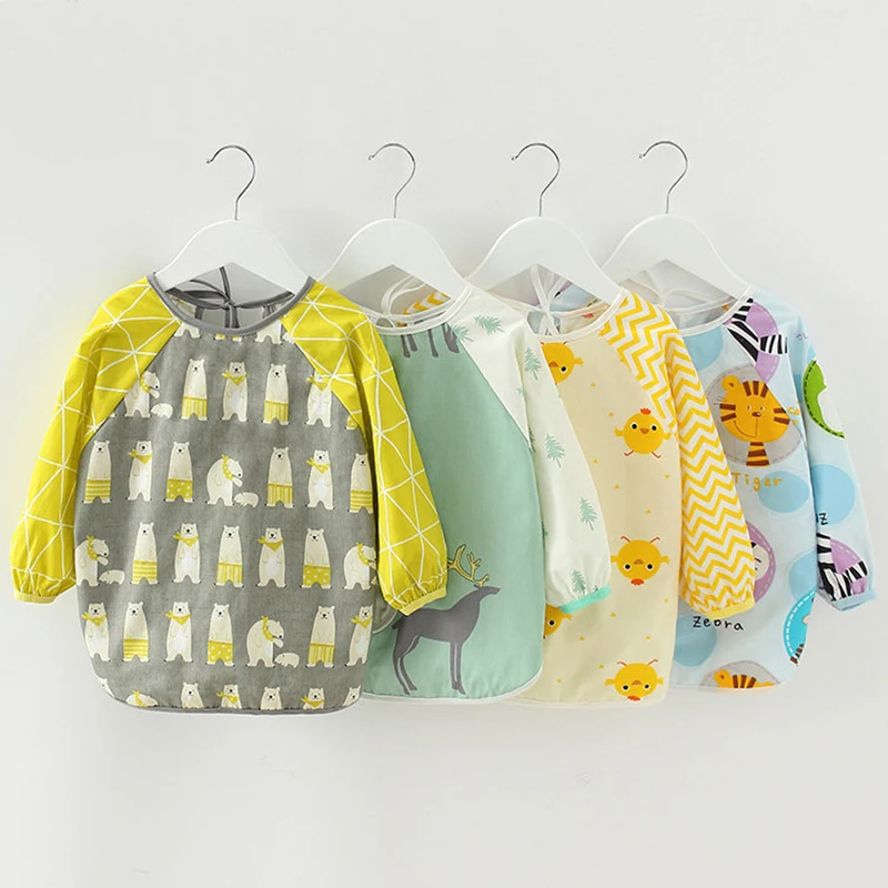 Детские вещи, шарф для малышей, бандана, нагрудники с длинным рукавом, водонепроницаемый, моющийся