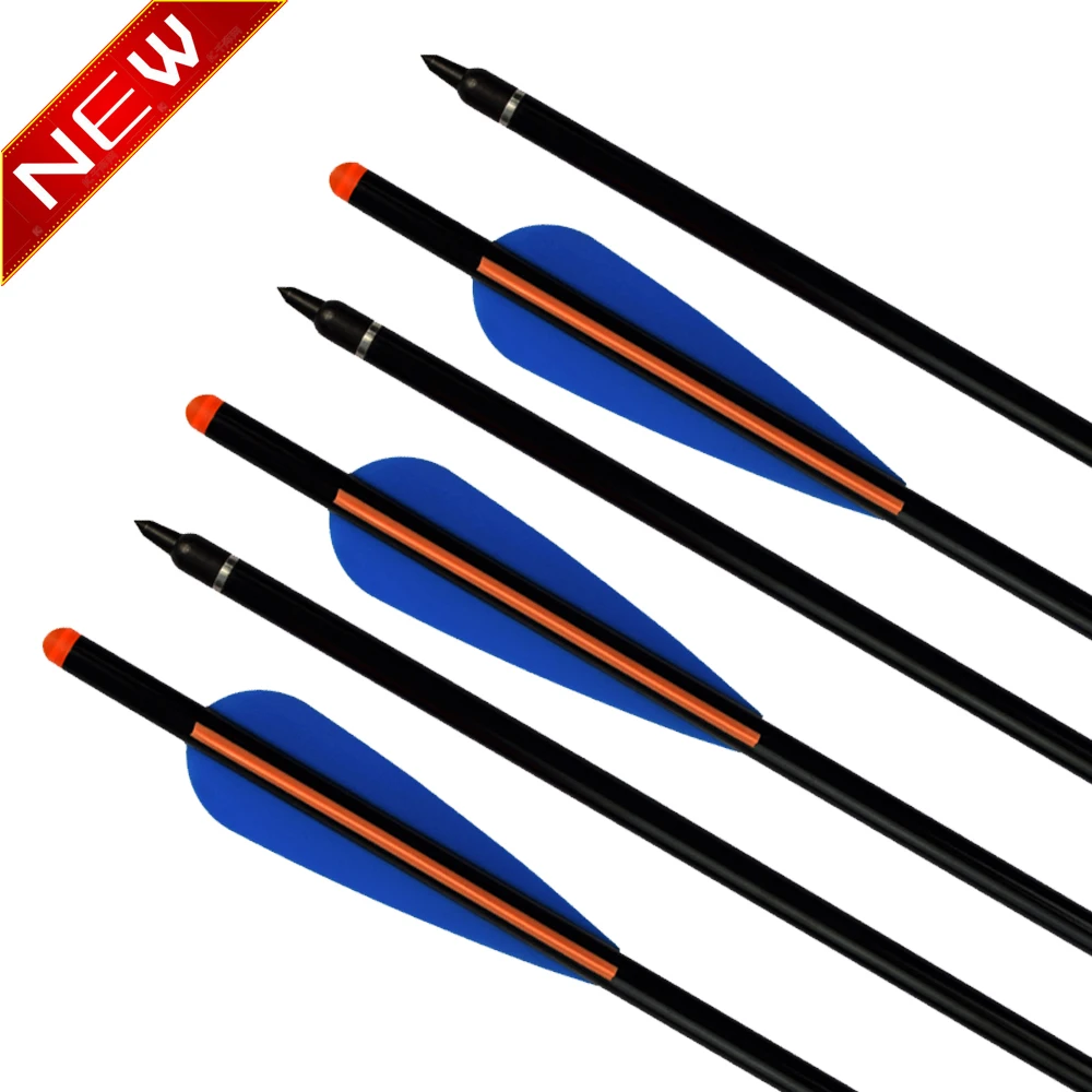 

12 Pcs 16/18/20" Archery Fiberglass Arrows Shaft For Hunting Crossbow Bolts Archery Arrow Outdoor Shooting Free Shipping