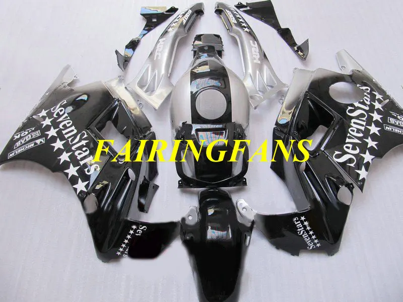 Обтекатель для корпуса HONDA CBR600F2 91 92 93 94 CBR 600 F2 600F2 CBR600 1991 1994 серебристый черный