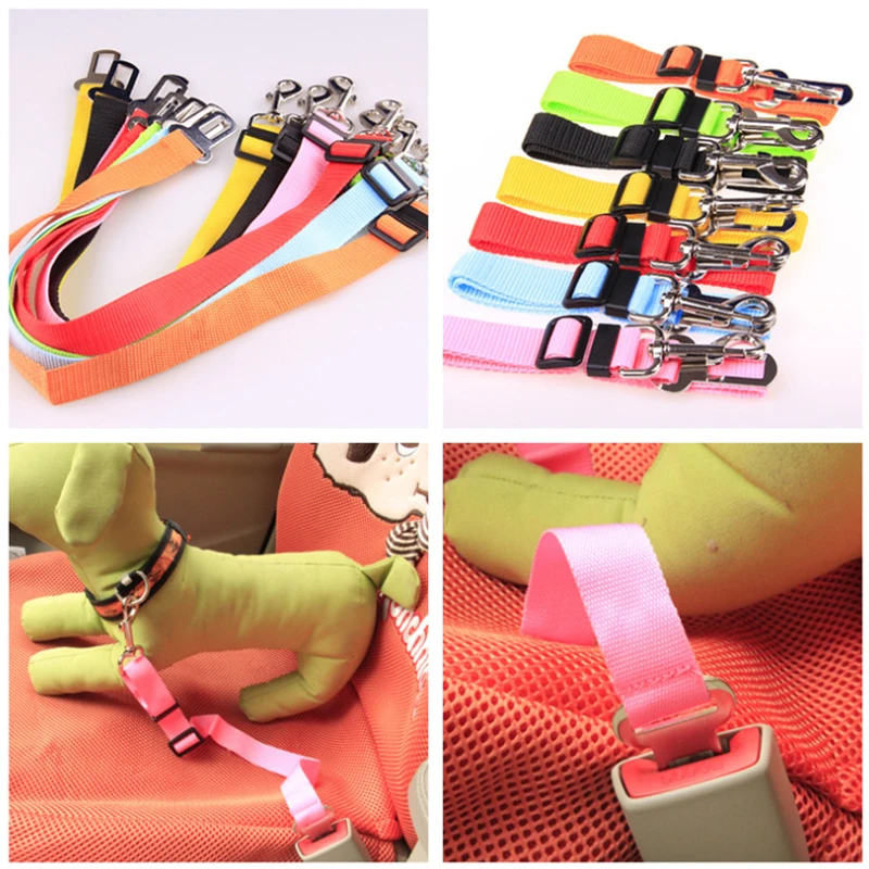 9 цветов поводок для собак кошек автомобильный ремень безопасности регулируемый