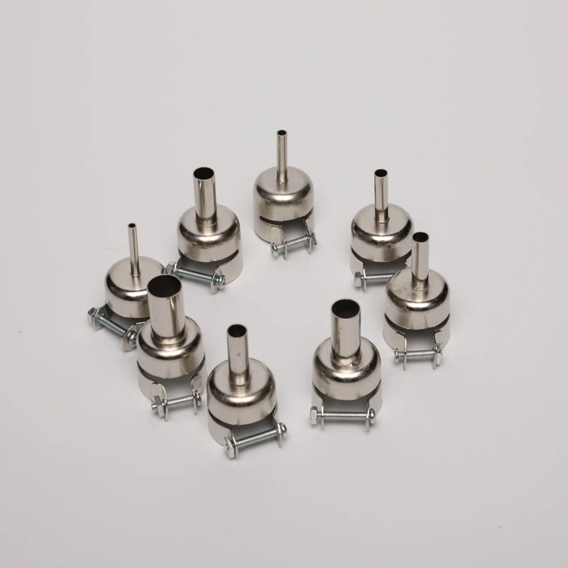 

8PCS Universal Air Gun Circular Stations Nozzles for 850 850A 852 852D 852D+ Soldering Station Hot Gun Nozzle Welding Nozzles