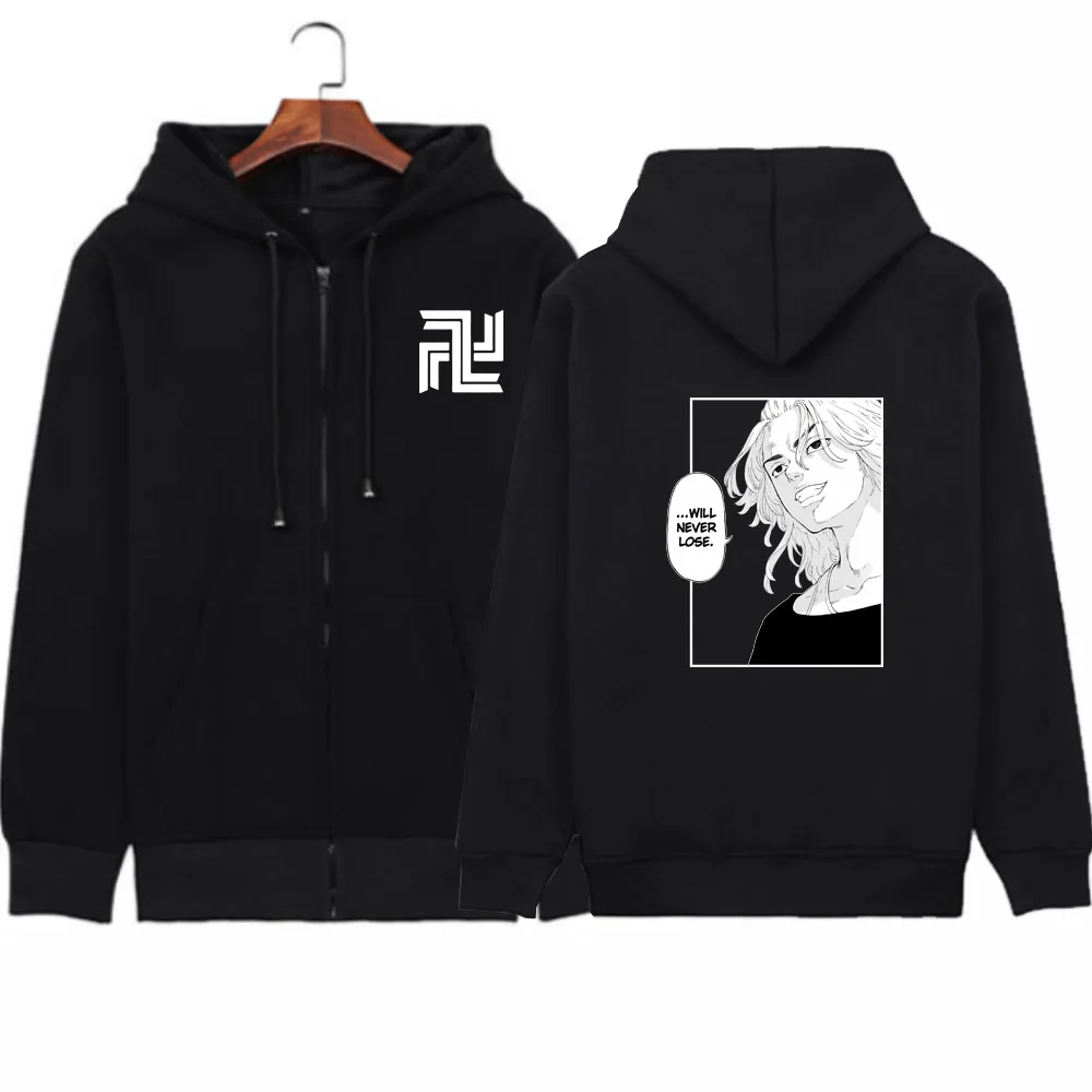 

Толстовка с капюшоном с принтом аниме Токио Мстители, пуловер Mikey, Свободный Повседневный Топ унисекс