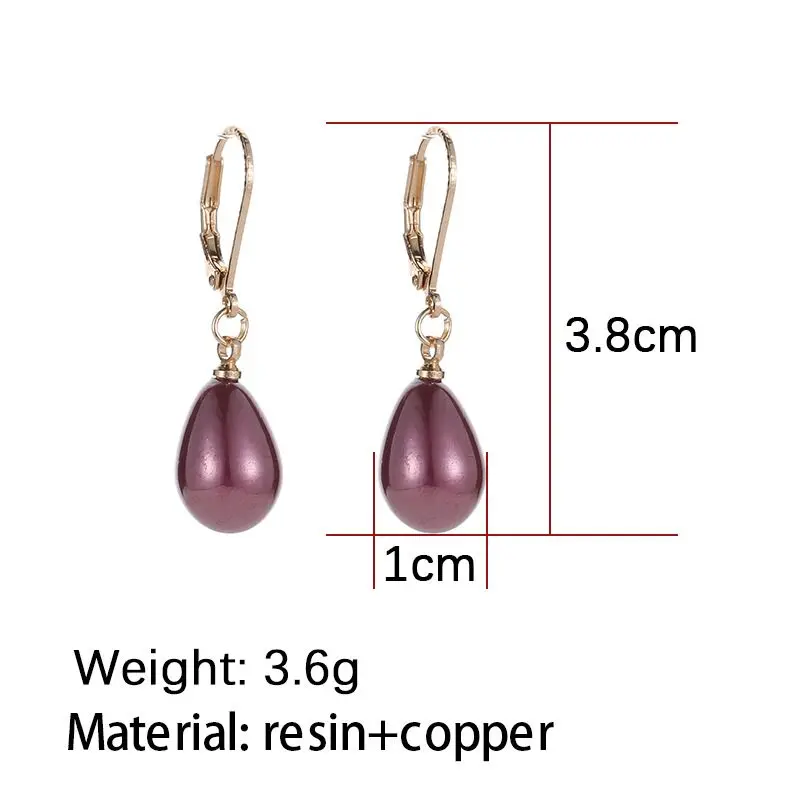 Женские серьги-капельки с жемчугом из смолы Cpop корейские серьги 2018 модный