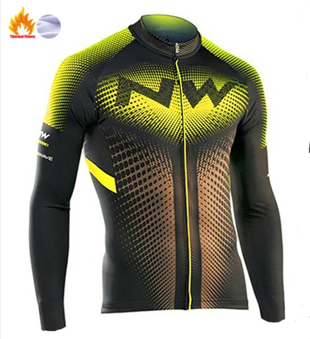 Northwave Pro Team Зимняя велосипедная Одежда дышащая Ropa Ciclismo с длинным рукавом MTB велосипедная одежда верхняя спортивная одежда - Цвет: 17