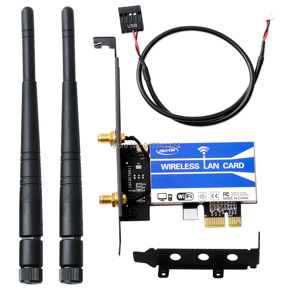 

Беспроводная-AC 3160 Band Dual 802.11ac 433M + Bluetooth BT 4,0 PCI-E 1X 16X Беспроводная настольная WIFI WLAN карта для Intel 3160AC