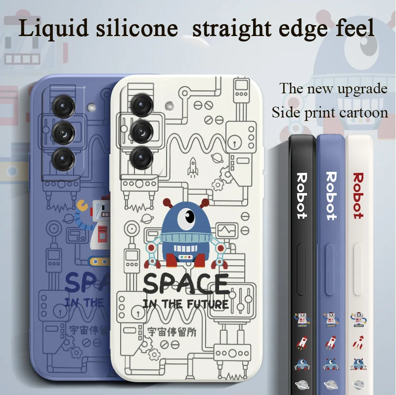 

Robot Animal Phone Case For Samsung Galaxy S21 S20 FE S10 Note 20 10 Ultra Plus A72 A52 A42 A32 A71 A51 A41 A31 A21S 4G Cover