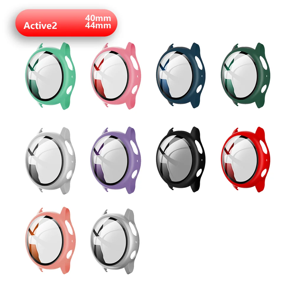 360 полная защита экрана бампер Рамка PC матовый жесткий чехол для Samsung galaxy watch active 2