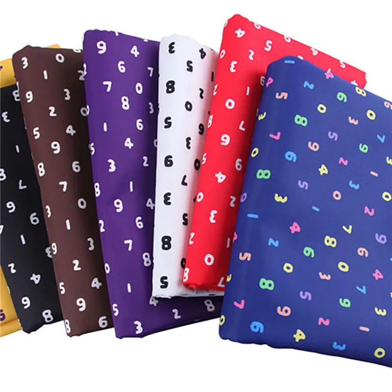 

50x40cm Printing Cotton Polyester Fabrics Number Material Patchwork Sewing Quilting Fabrics Quilt Needlework DIY Cloth 7/8/9pcs