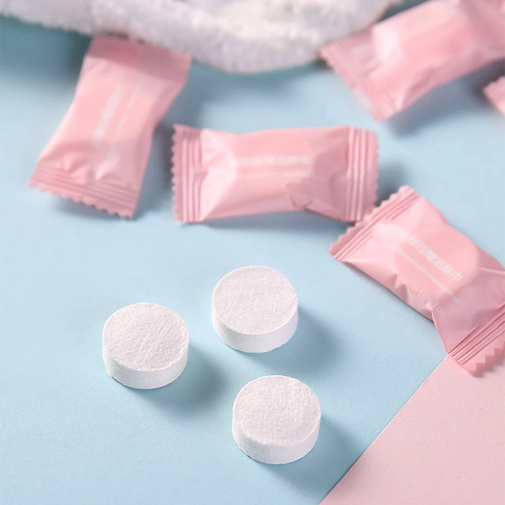 Одноразовое дорожное полотенце компактные влажные мини-салфетки в таблетках