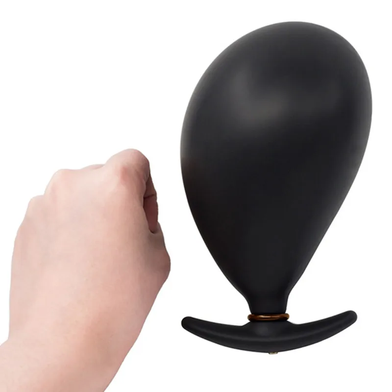 Большая Анальная расширяемая Мягкая силиконовая пробка надувной анальный