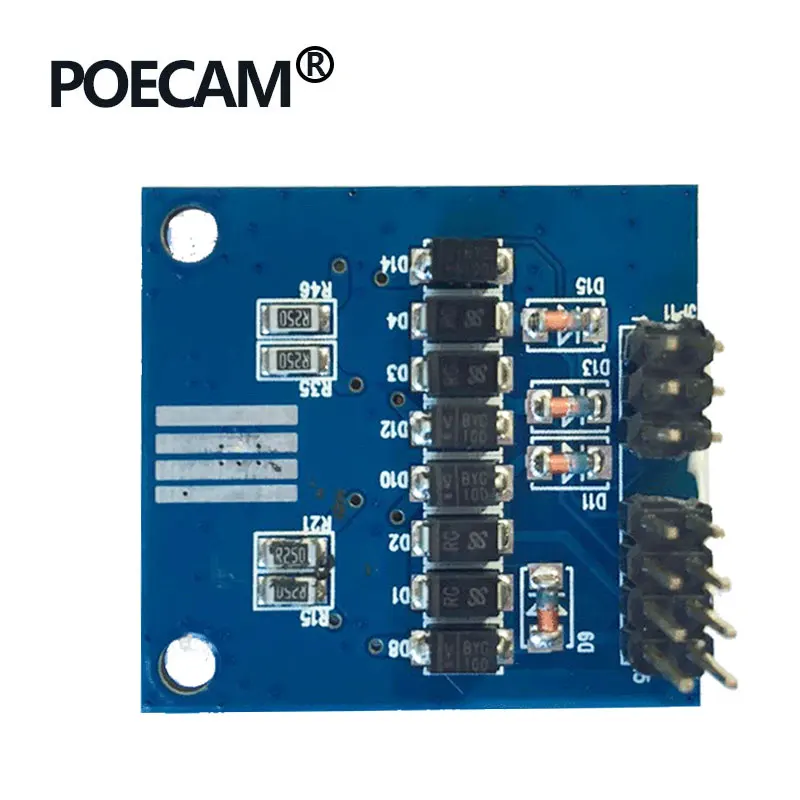 Макетная плата с 4 портами POE 48 В IEEE802.3af/at 5 8 10 16 24 порта переключатель питания 10/100