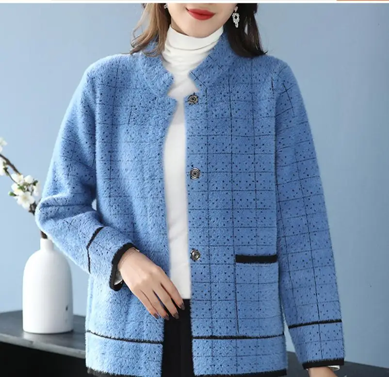 

2020 spring and autumn with New style fashion Long sleeve Cardigan Women's Sweater coat
