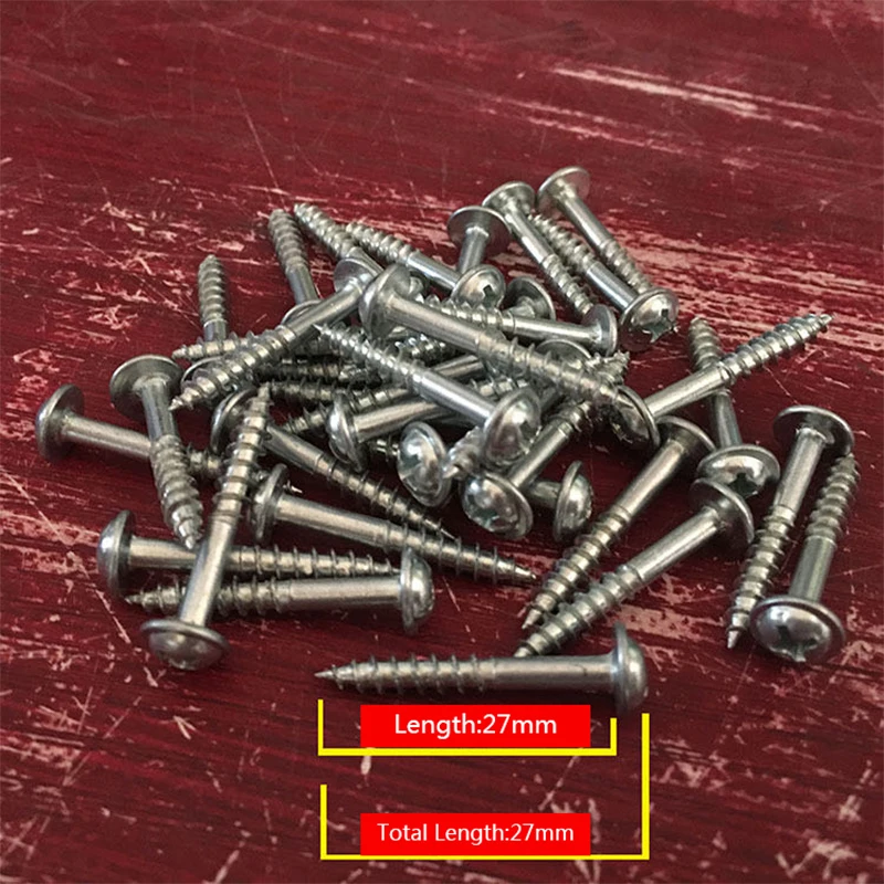 Винт для карманного отверстия 4*30 мм саморезы тонкой/грубой Phillips и квадратной