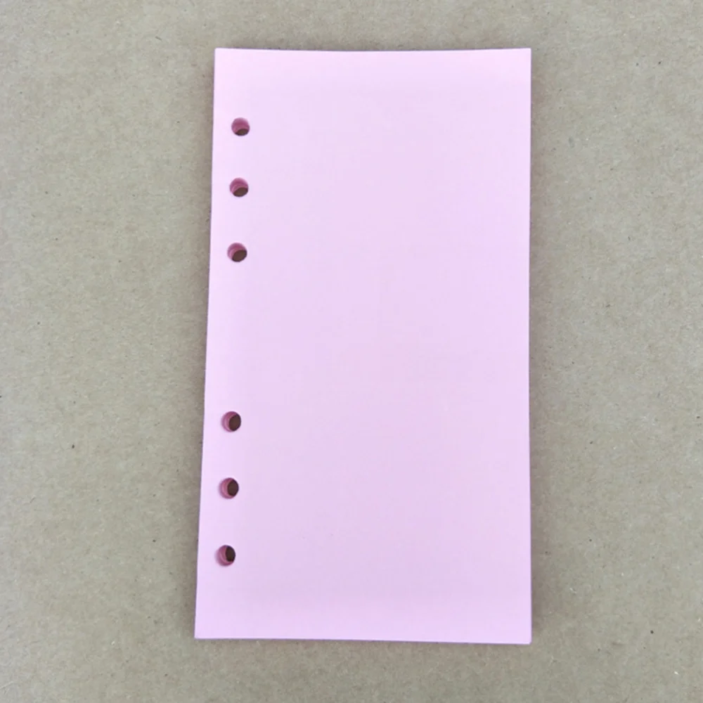 

80 Sheets Refill Paper Spiral Notebook Replacement Paper A6 Notebook Refill Sheet 40 Sheets Yellow A6 40 Sheets A6