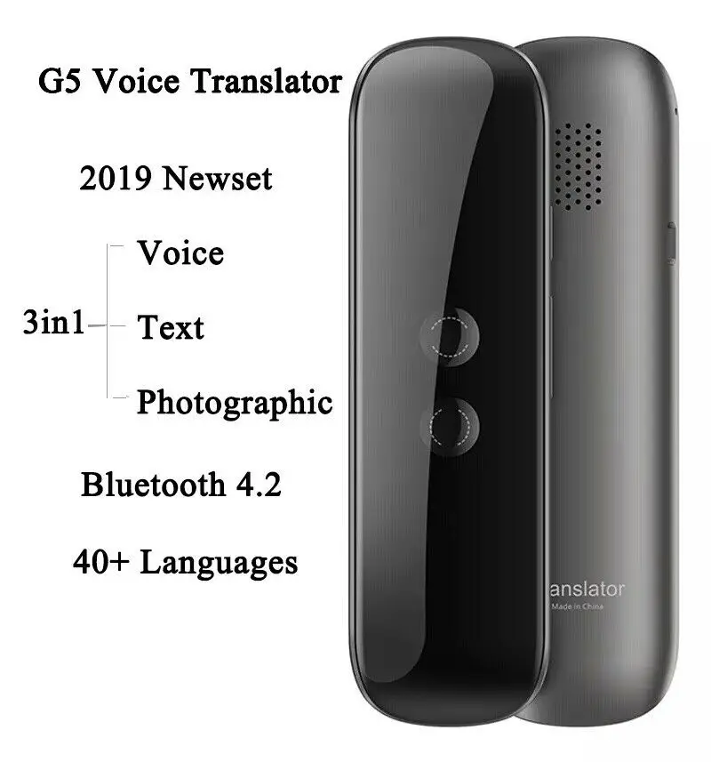 Мини Портативный беспроводной умный голосовой переводчик 40 язык двухстороннее