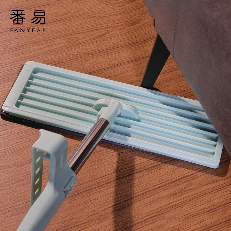 

Flat Mop For Home Kitchen House Wash Floor Cleaning With Wringing Mop Rag Pads