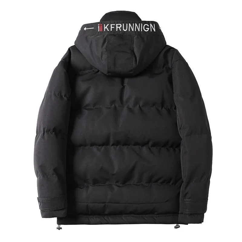 New Winter Men  Big Pockets Casual Jacket Hooded  Coat Solid Color 3 colors Thicken And Warm hooded Outwear Cotton clothes