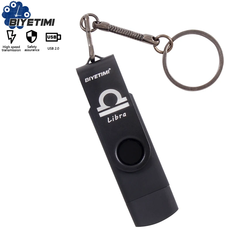 

2019 NEW pen drive otg usb flash drive 12 constellations 32gb 64gb for android mobile phone flash memory stick pendrive