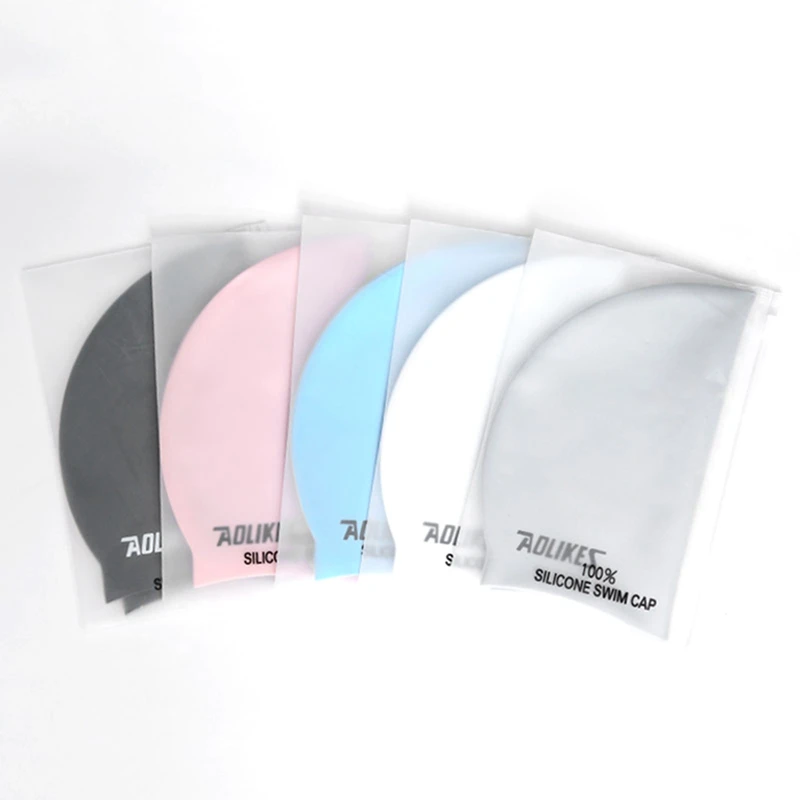 

Aolikes 1 PC Men Women Unisex Waterproof Silicone Swimming Cap Hat Pure Color Anti-slip Stretch Waterproof Swim Equipment