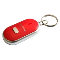 led torch portable car key finder anti lost key finder smart find locator keychain whistle beep sound control