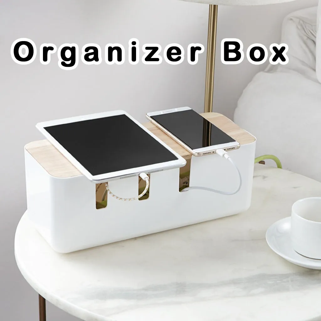 

Органайзер для кабелей, коробка из твердого пластика для хранения сетевых лент, коробка для управления кабелями, держатель, пылезащитная кр...