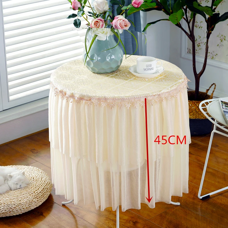 Скатерть в европейском стиле круглая скатерть маленькая жаккардовая кружевная