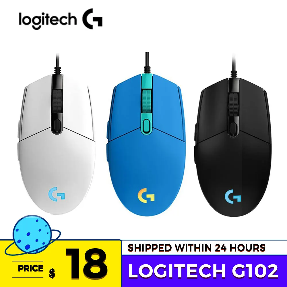 

Logitech G102 Lightsync 2Nd Gen Gaming Wired Mouse Optical Game Mouse Support Desktop/ Laptop Windows 10/8/7 2Gen Optical Mouse