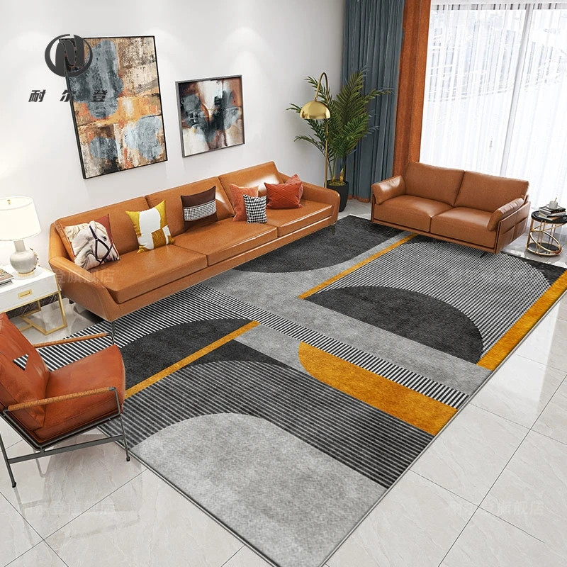 

Modern simple family living room carpet bedroom room long side full of floor mats lovely sofa tea table mat wash free