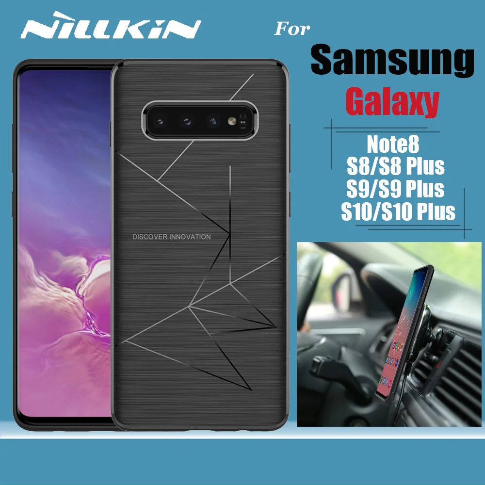 Чехол Nillkin Magic для Samsung Galaxy S10 S9 S8 Plus магнитное Беспроводное зарядное устройство