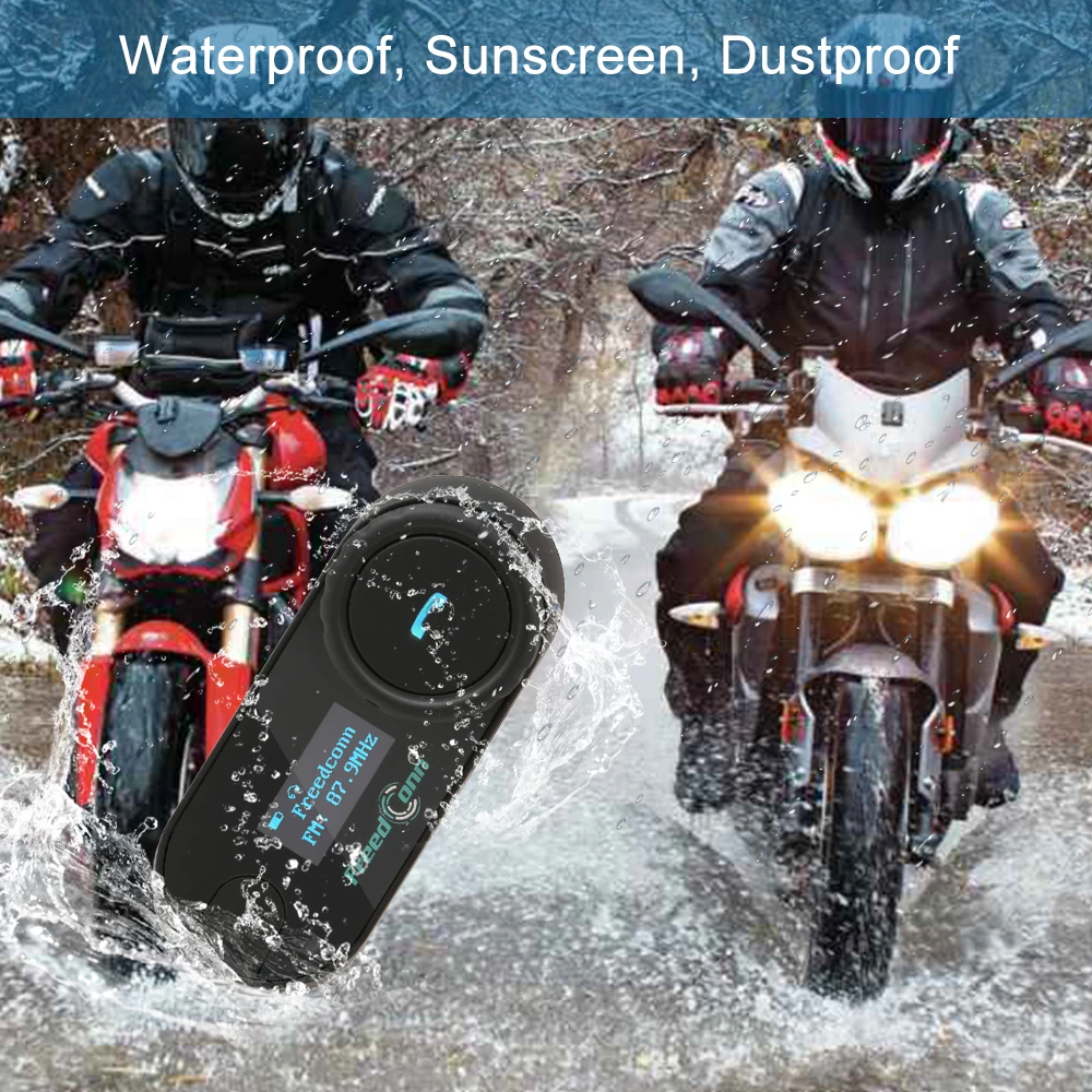 Оригинальный FreedConn TCOM-SC BT Bluetooth водонепроницаемый мотоциклетный шлем внутренняя