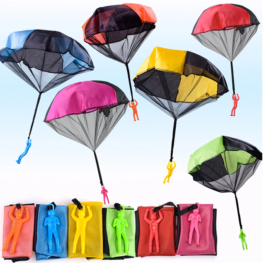 

6 PCS Parachute Toys Throwing Toys Outdoor Flying Parachute Toys