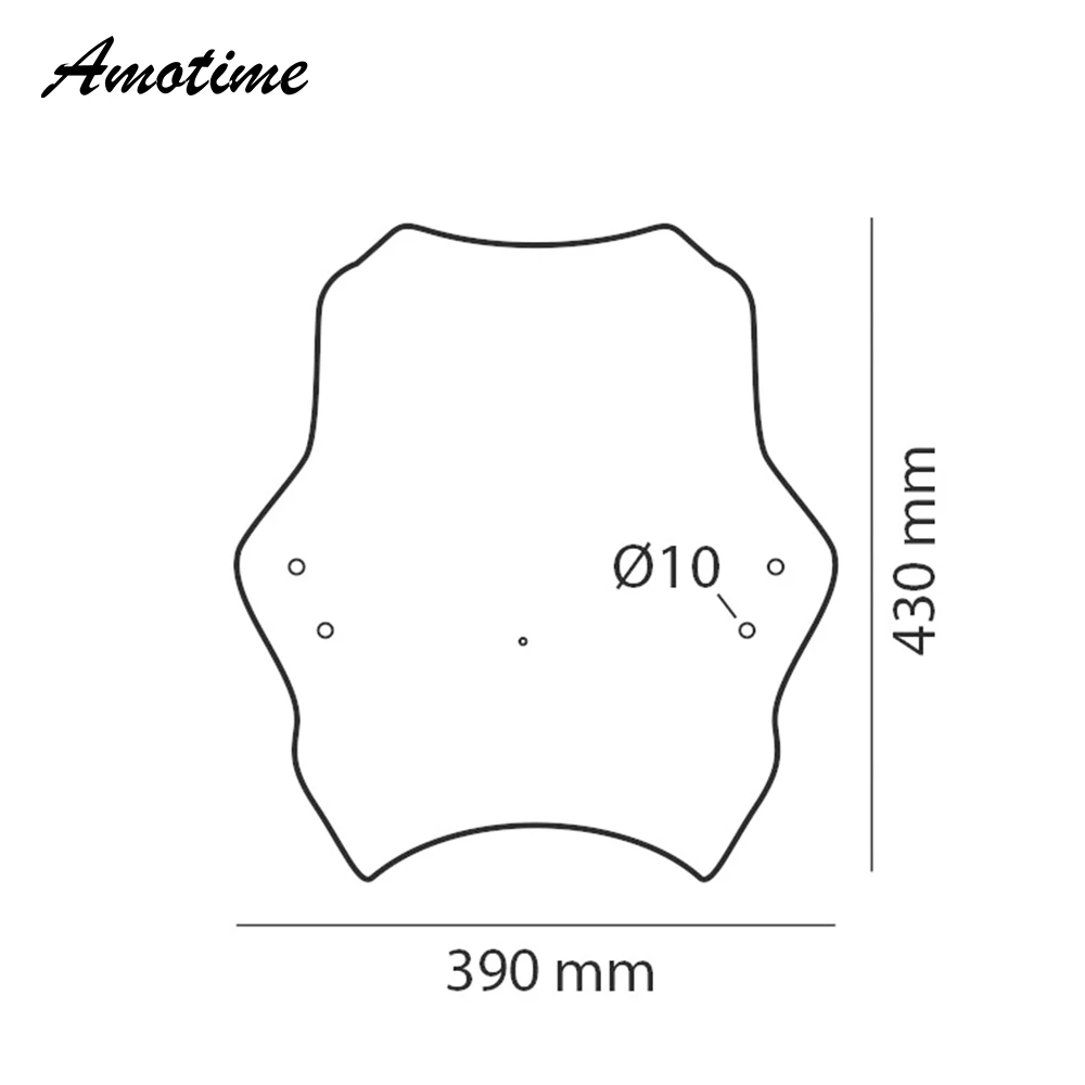 Универсальный Регулируемый ветрозащитный экран для мотоцикла совместим с рулем