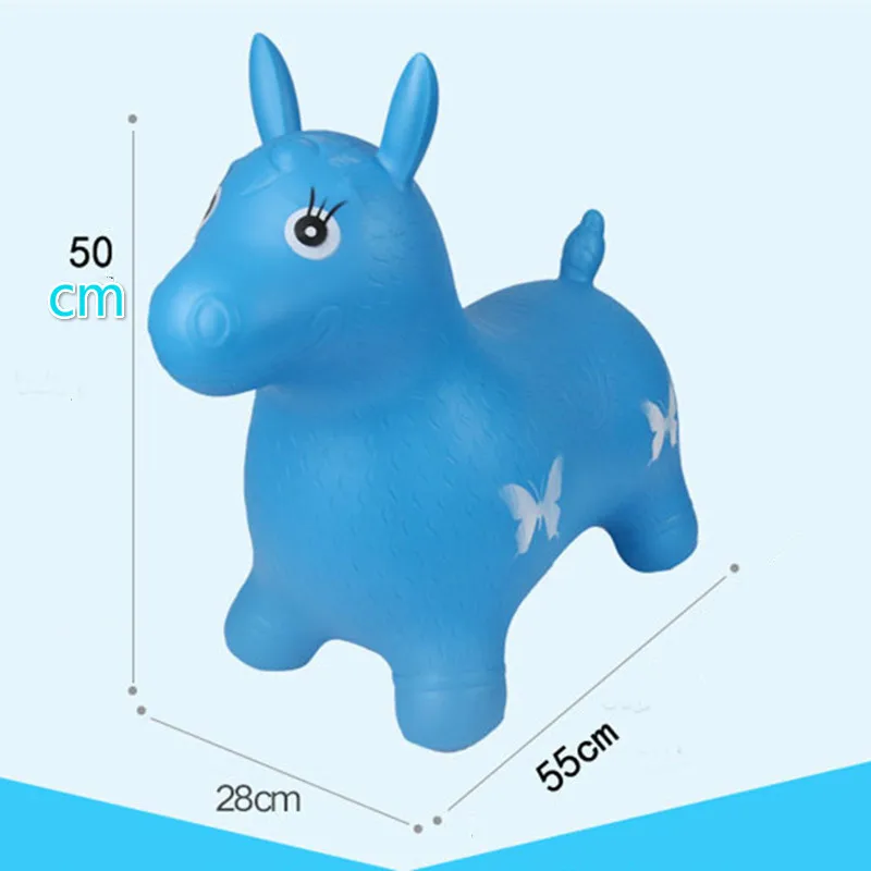 Надувная игрушка большая толстая надувная музыкальная лошадь детская кожаная