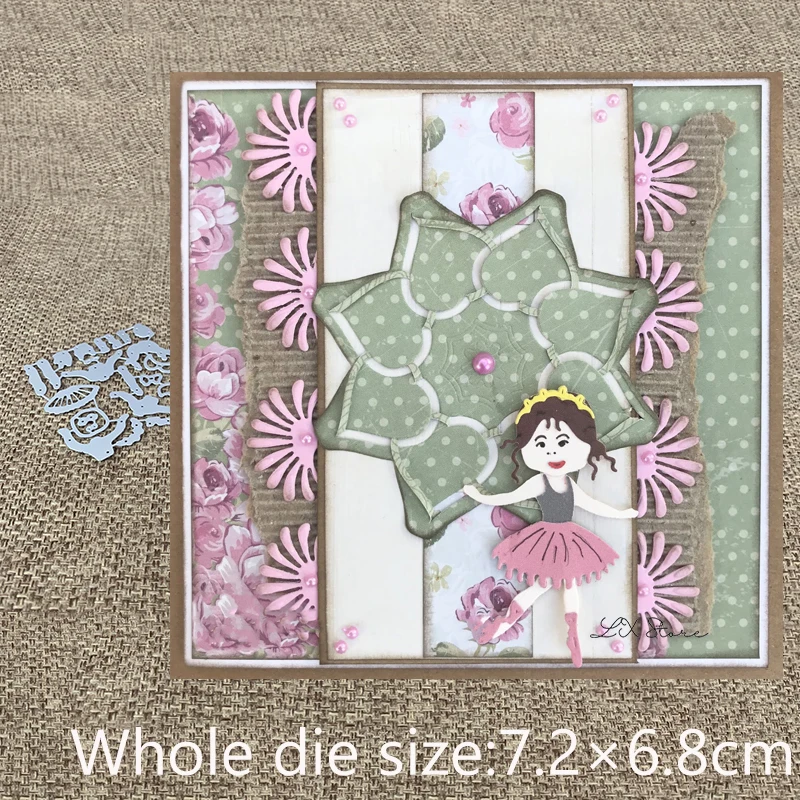 Металлический трафарет XLDesign для поделок украшение балерины альбом рукоделия