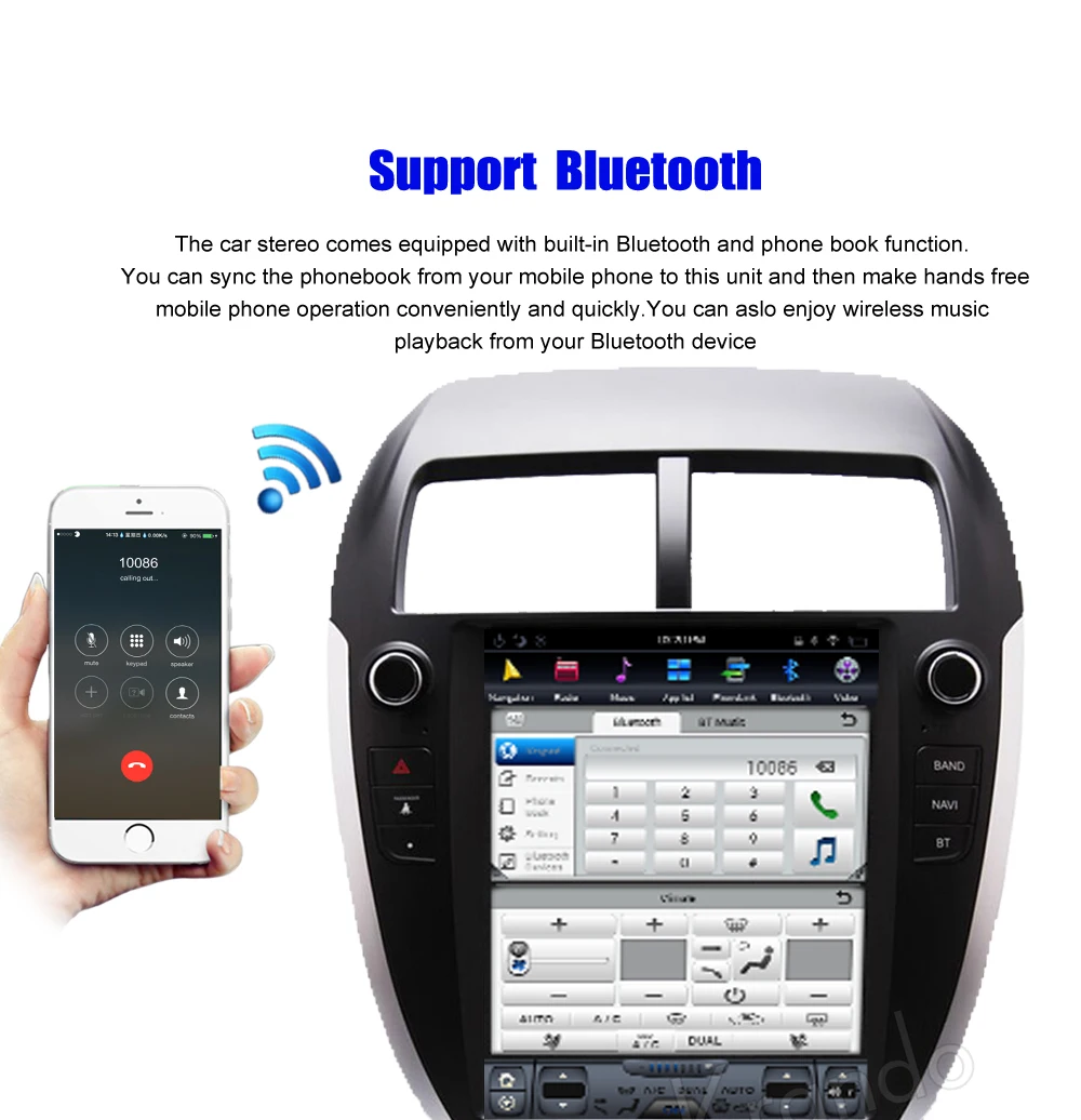 Автомобильный вертикальный экран Krando dvd gps Android 8 1 10 4 дюйма для Mitsubishi ASX RVR Outlander Sport