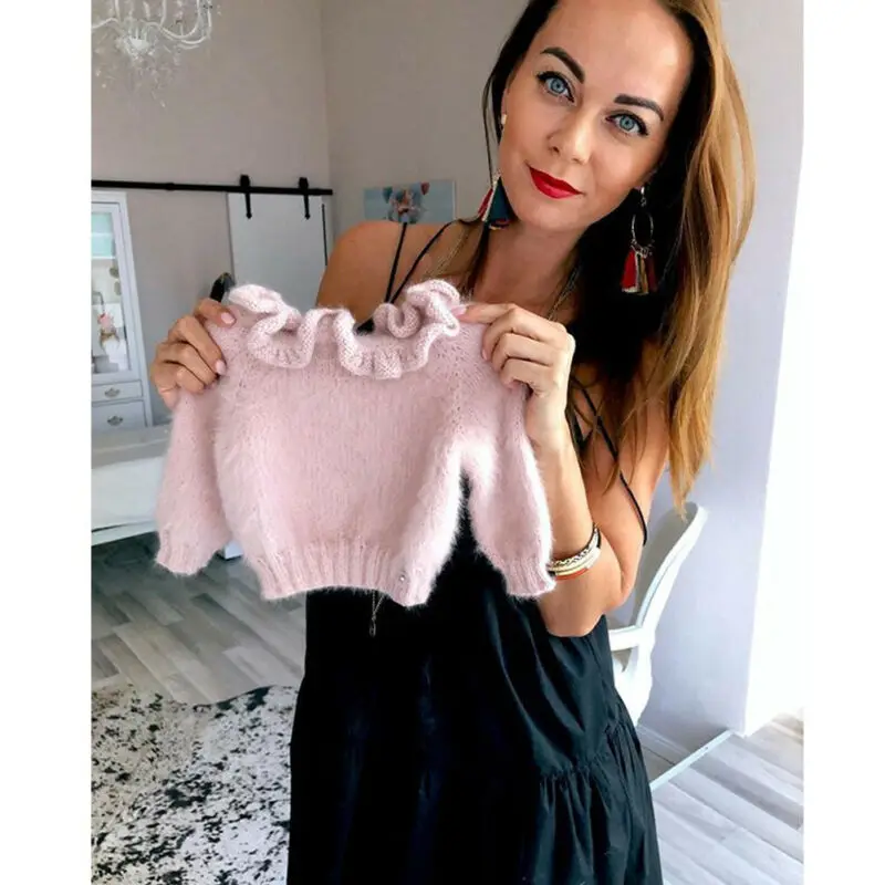 Baby Autumn Winter Clothing Kid Girl Boy Fuzzy Sweater Toddler Knitted Pullover Top jumper Children Solid Clothes 0-3T |