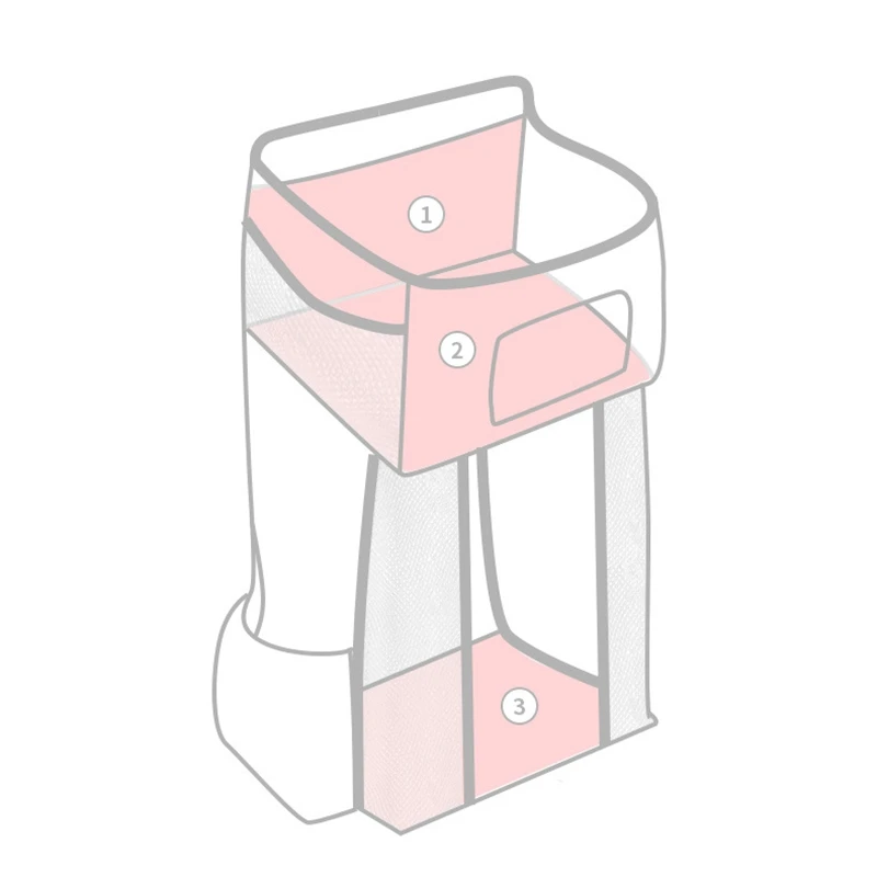 

Portable Crib Storage Rack Bed Newborn Bed Hanging Bag Storage Bag Diaper Baby Bag