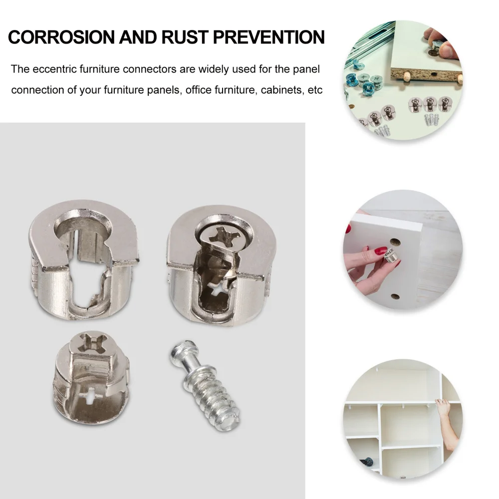 

10 Pcs Connector Premium Durable Professional Screw Fasteners for Furniture