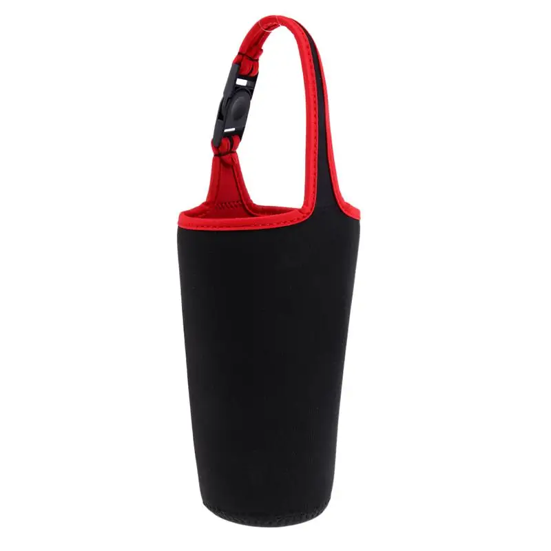 Red and black 5 шт./лот KHGDNOR 30 унций бутылки крышка сумка термоизоляция rtic чашки наборы с регулируемым плечевым ремнем изолятор yeti - Цвет: Red and black