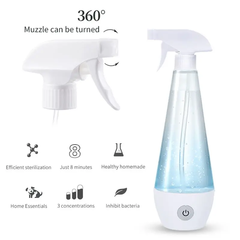 

USB 84 Disinfection Water Maker Electrolytic Generator Sodium Hypochlorite Disinfectant Liquid Making Machine Clean Air