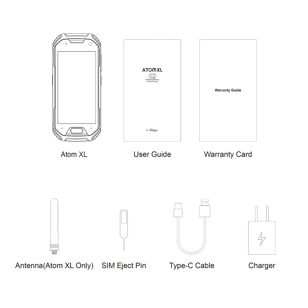 

Original Unihertz Atom XL DMR Walkie-Talkie IP68 Waterproof Android 10 mobile phone 6GB+128GB 48MP 4300mAh NFC 4G LTE cellphone