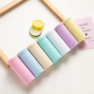 COLOR 1 7 шт./лот, женские трусики, хлопковое белье, трусы для девочек, милые трусики, сексуальное нижнее белье, шорты для женщин - Цвет: COLOR 1