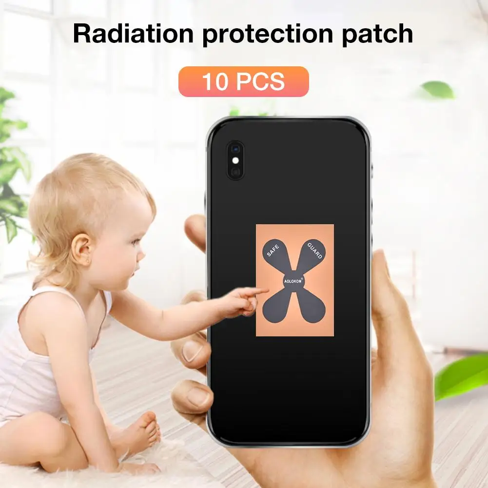 10 шт./компл. универсальные наклейки для защиты от радиации мобильного телефона
