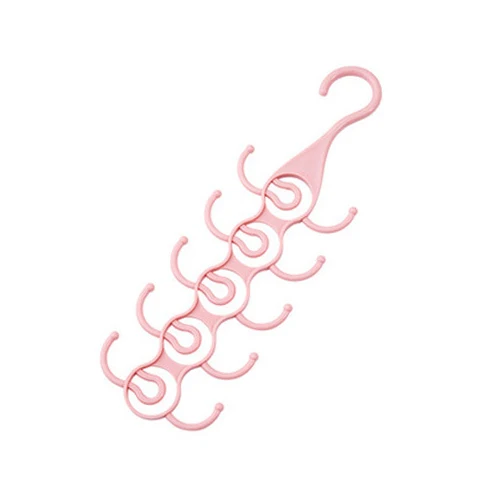 Pink B PP Multifunctional Clothing Hangers Organizer Wardrobe Storage Cabinet Home Clothes Storage Organization Accessories supplies - Цвет: Pink B