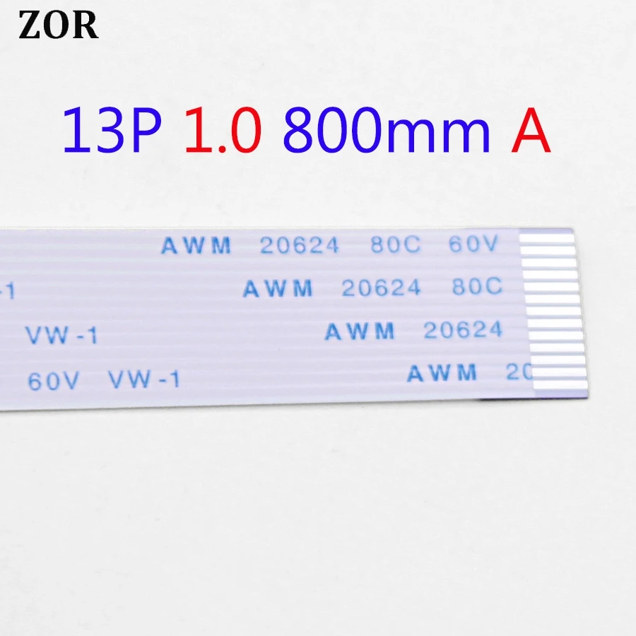 

1 шт., плоский гибкий кабель 800 мм, 13 pin, Длина 1,0 мм, ширина 14 мм