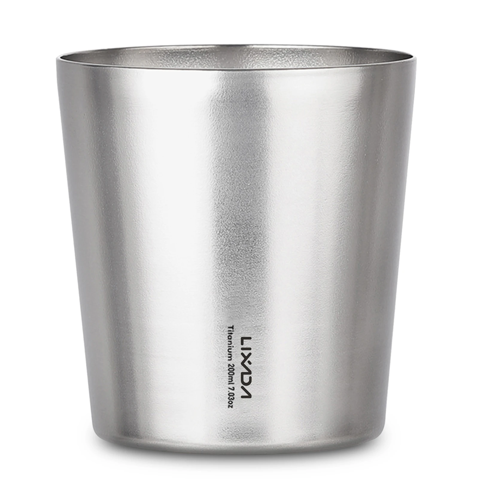 

Lixada 200ml Double Wall Titanium Beer Cup Water Cup Tea Cup for Home Outdoor Camping Hiking Backpacking Traveling