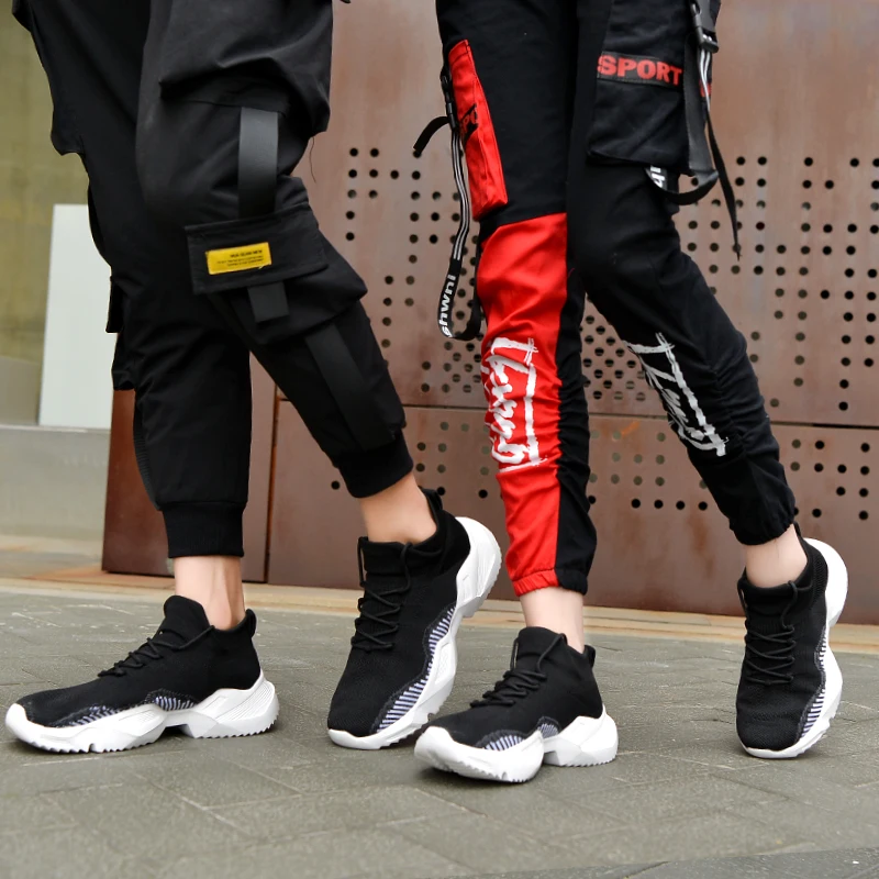 Мужские и женские кроссовки для бега носки на толстой подошве Мужская обувь