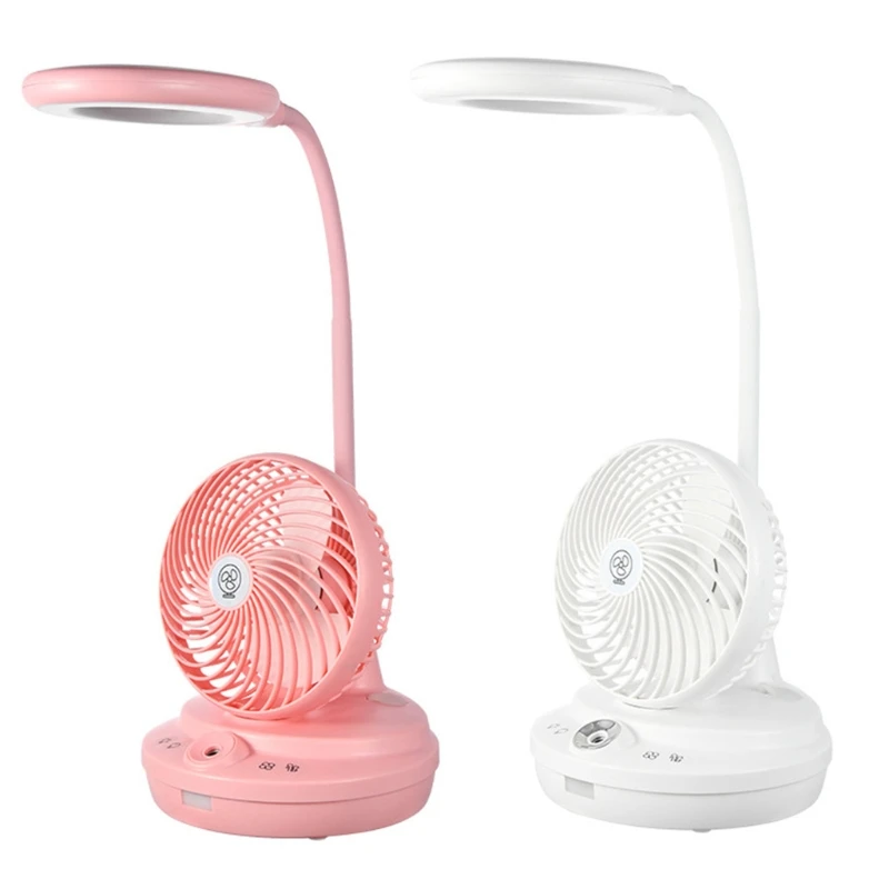 

3 in1 Desktop Fan, Portable USB Misting Fan with Table Lamp for Outdoor Home