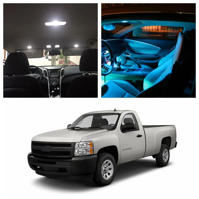 13 шт. белые светодиодные лампы для Chevrolet Silverado 2007-2013 | Автомобили и мотоциклы